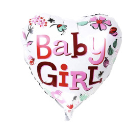 Foil Balloon - Heart - Baby Girl